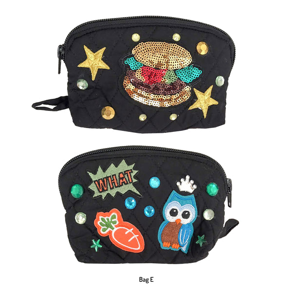 Girls Black Custom Decorated Bags!