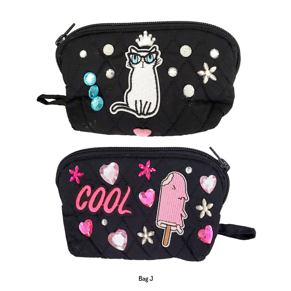 Girls Black Custom Decorated Bags!