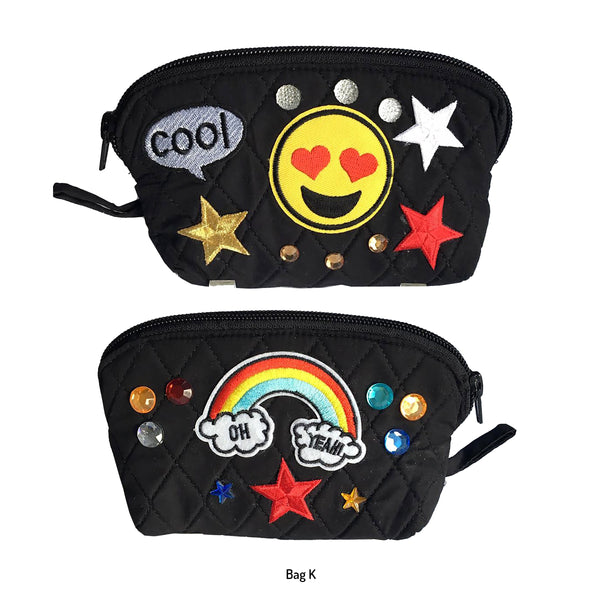Girls Black Custom Decorated Bags!
