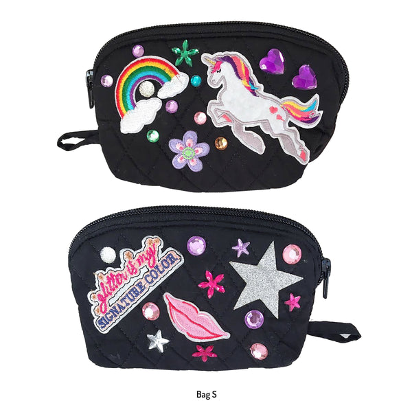 Girls Black Custom Decorated Bags!