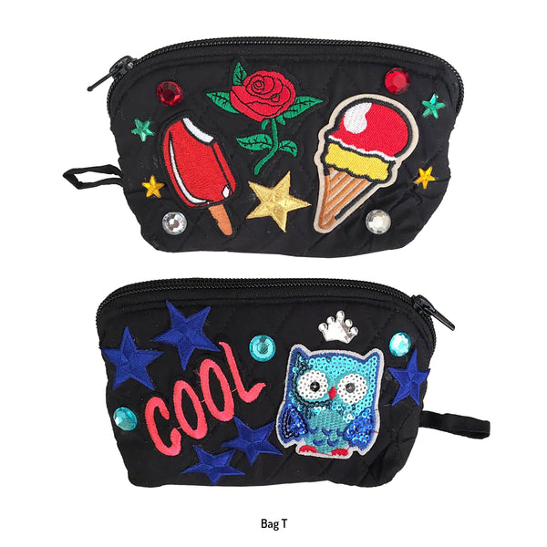 Girls Black Custom Decorated Bags!