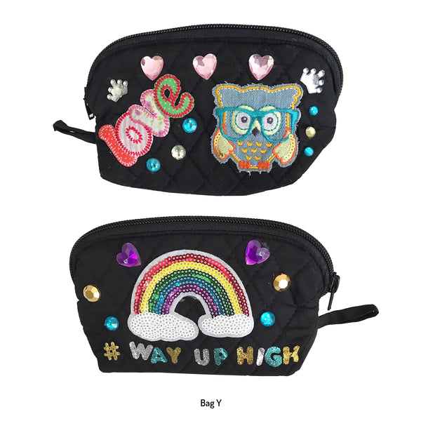 Girls Black Custom Decorated Bags!