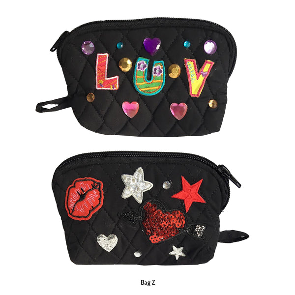 Girls Black Custom Decorated Bags!