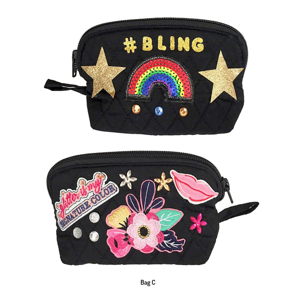 Girls Black Custom Decorated Bags!
