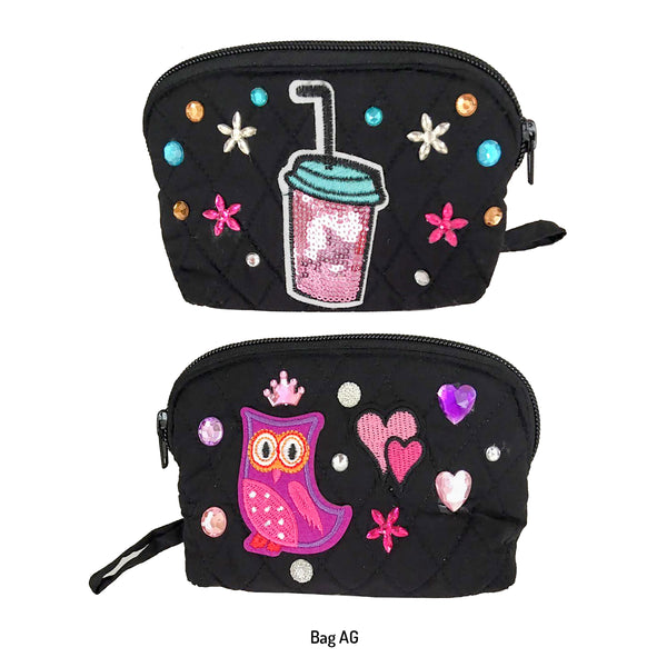 Girls Black Custom  Decorated Bags!