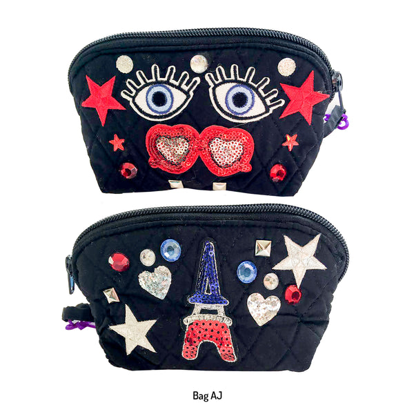 Girls Black Custom  Decorated Bags!