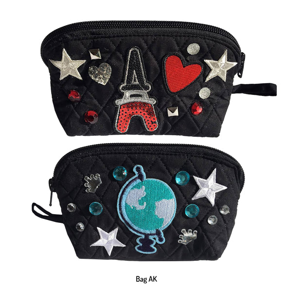 Girls Black Custom  Decorated Bags!