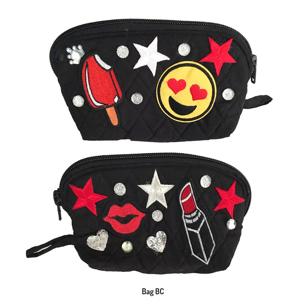 Girls Black Decorated Bags!