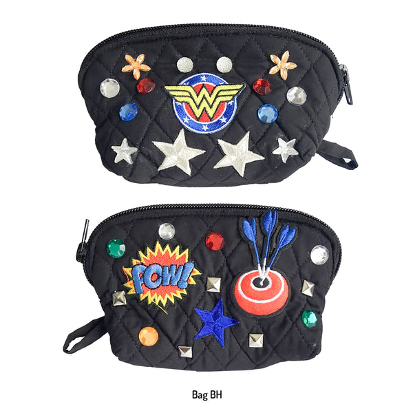 Girls Black Decorated Bags!