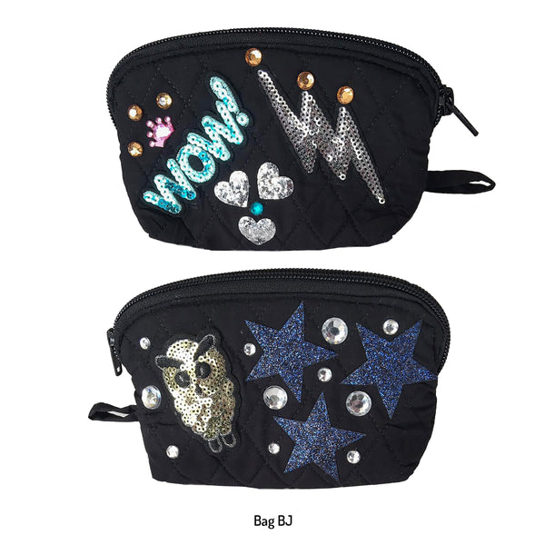 Girls Black Decorated Bags!