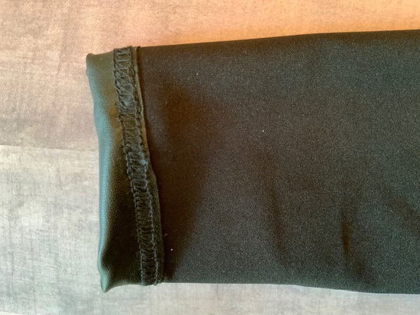 Black Faux Leather Leggings, Sizes 12m-8y