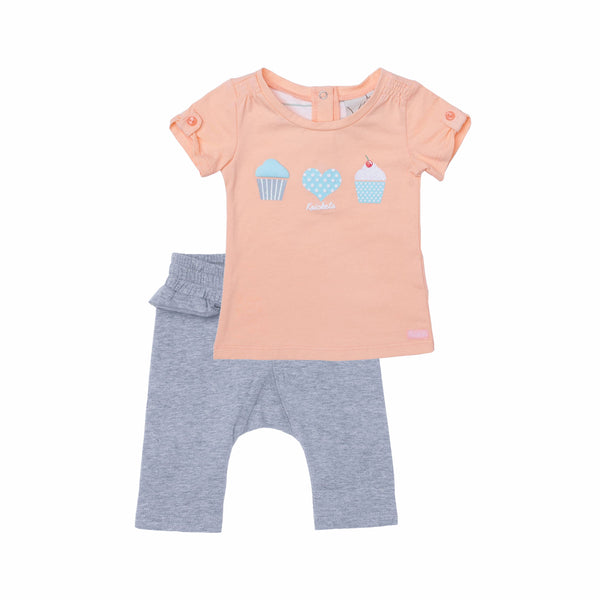 Kricket Clothing Tea Time T-shirt and Capri Pants with back ruffle set