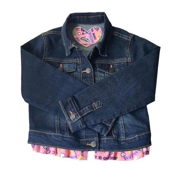 Frilly Jean Jackets Pink Frill