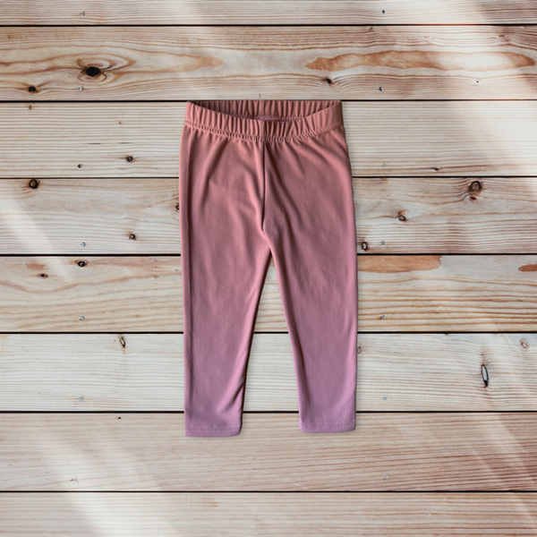 Dusty Rose Pink Leggings for Girls