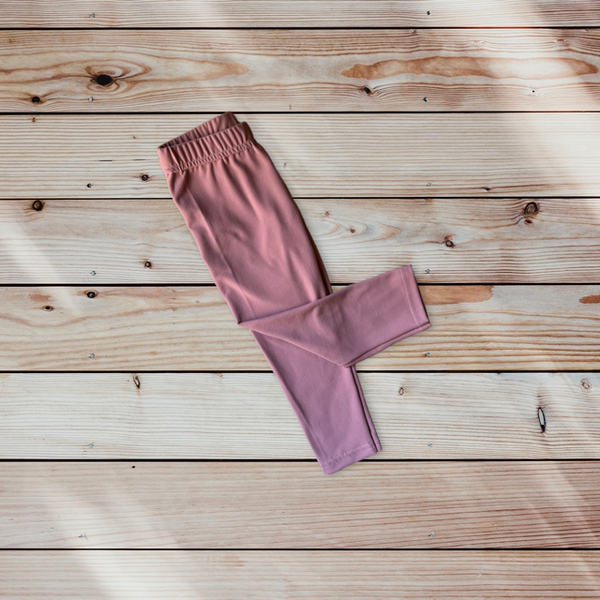 Dusty Rose Pink Leggings for Girls
