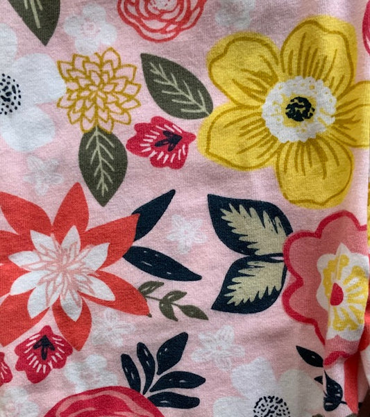 Girls Modern Floral Bike Shorts