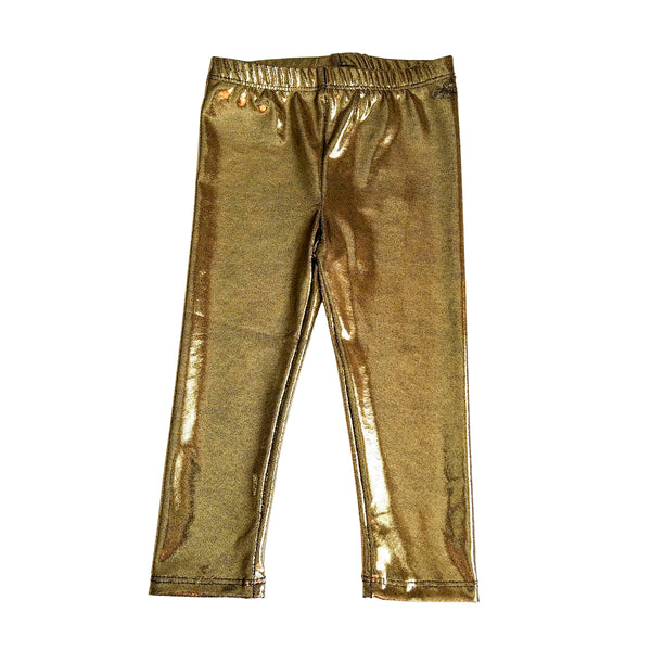 Gold Rush Metallic Kids Legging