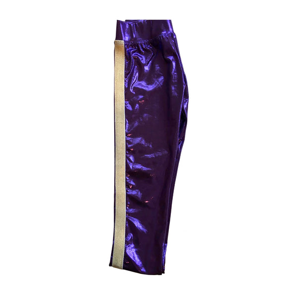 Rock on in Purple Metallic Legging