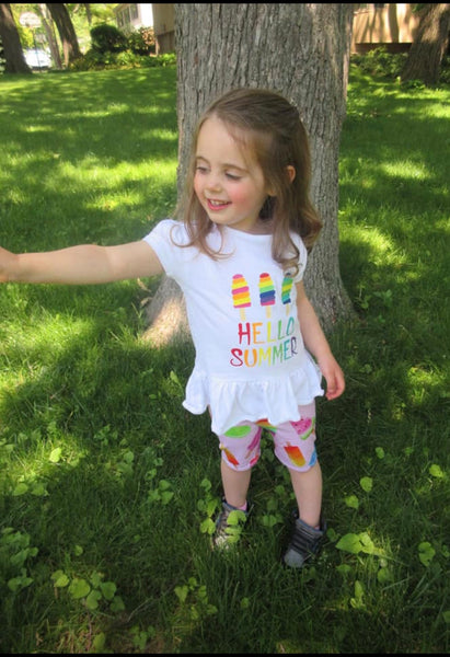 Girls Popsicle Bike Shorts, Sizes 12m-10y