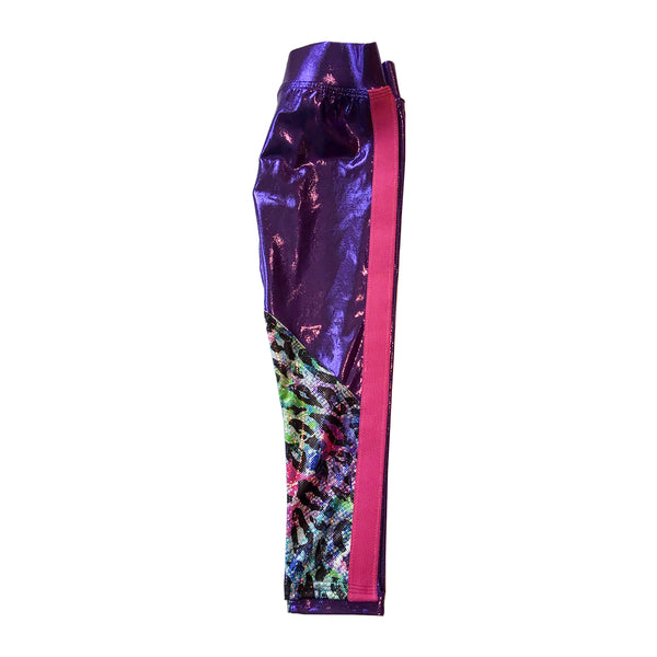 One of a Kind Purple Cheetah Legging