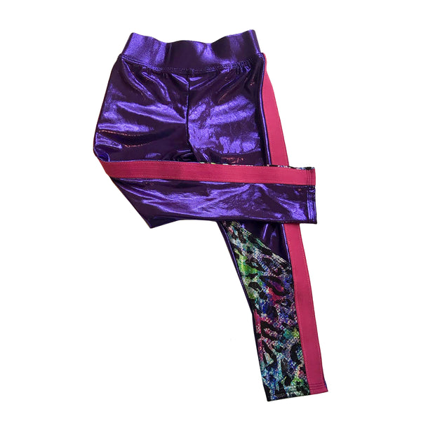 One of a Kind Purple Cheetah Legging