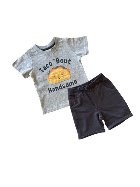 Baby Taco Applique T shirt and Short Sets  Sizes 12m-24m