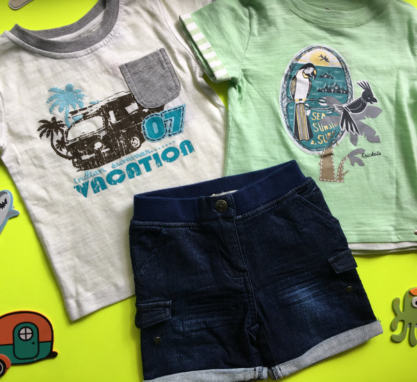 Krickets Boys Denim Shorts, Sizes 12m-2T