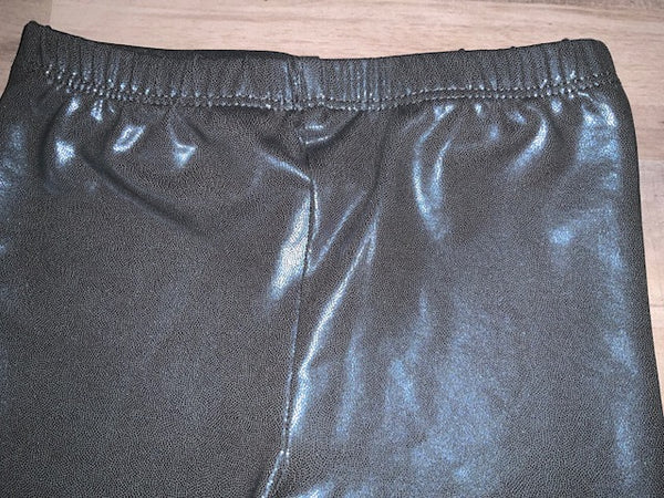 Girls Gray Mystique Metallic Leggings, Sizes 12m-8Y