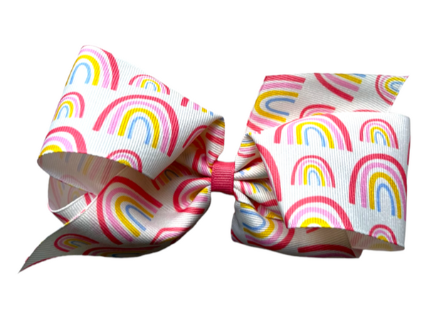 Wee One Tie Dye and Rainbow Hair Bows