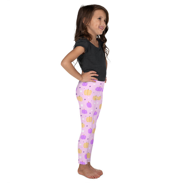 Pink Halloween Pumpkin Kid's Leggings
