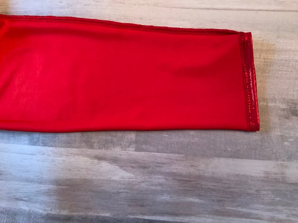 Girls Red Metallic Leggings, Sizes 12m-8Y
