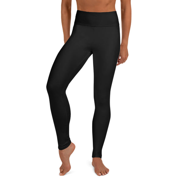 Black Yoga Leggings by Purple Fish
