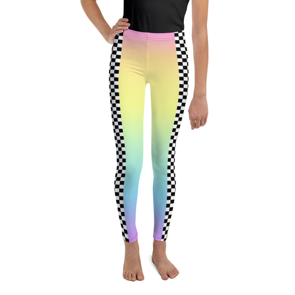 Rainbow Racer Youth Leggings Sublimation