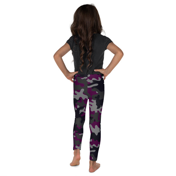 Purple Camo and Stars Kid's Sublimation Leggings