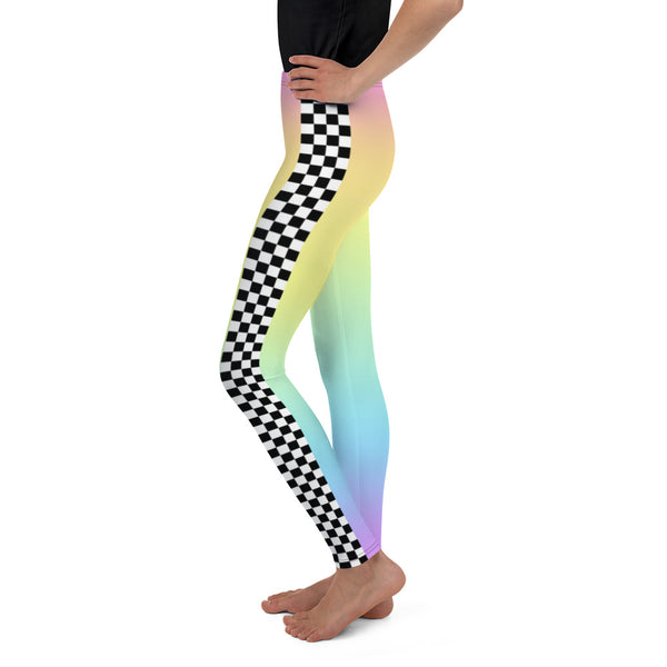 Rainbow Racer Youth Leggings Sublimation
