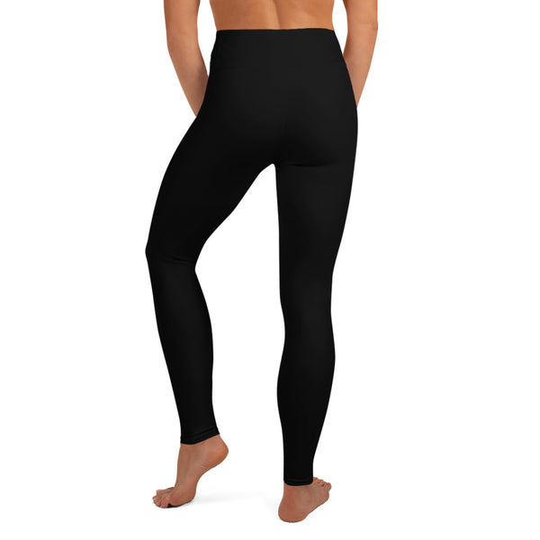 Black Yoga Leggings by Purple Fish