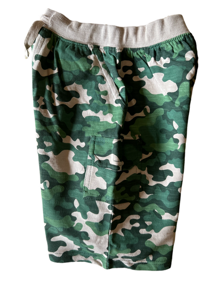 Boys Short Sleeve Bulldozer T shirt and Camo Shorts Sizes 12m-24m