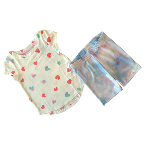 Girls Soft Tie Dye Bike Shorts Sizes 12-18m to 10yr.