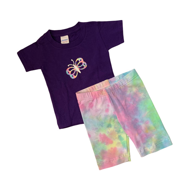 Girls Tie Dye Bike Shorts