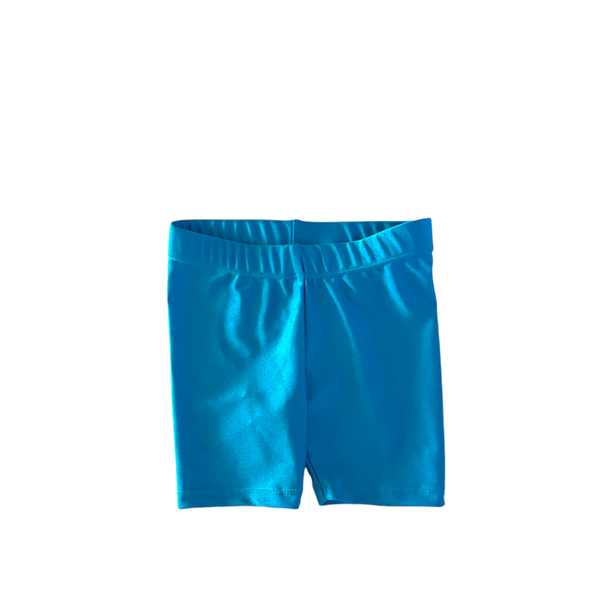 Girls Pink, Turquoise, Black Bike Shorts and a Matching T-Shirt, Shorts Set