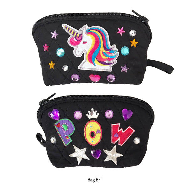 Girls Black Decorated Bags!