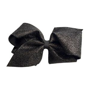 Wee Ones Girls Tuxedo Black Sparkle Bow