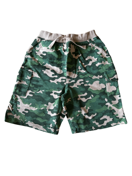 Ready for Camping Boys Tee Shirt with Camo or Heather Charcoal Shorts   Size 4-7