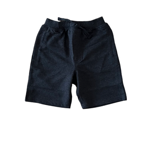 Boys Heather Charcoal Terry Pull on Shorts with Pockets Size 2T-7