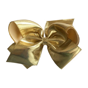 Gold metallic kids bow