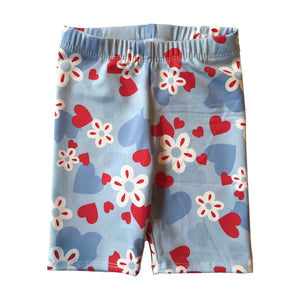 Hearts and Flowers Bike Shorts