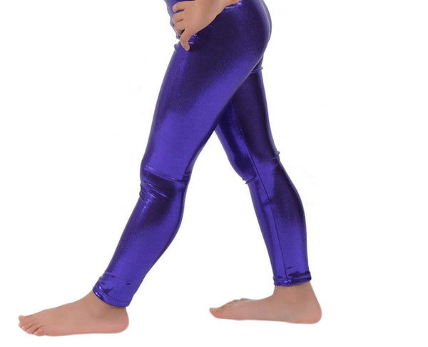Purple Metallic Leggings, Sizes 12m-8y
