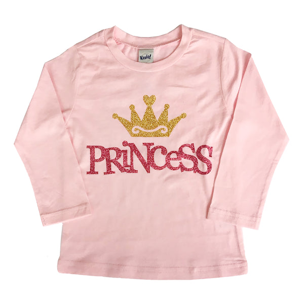 Princess, Put your Crown On! T-shirt pink