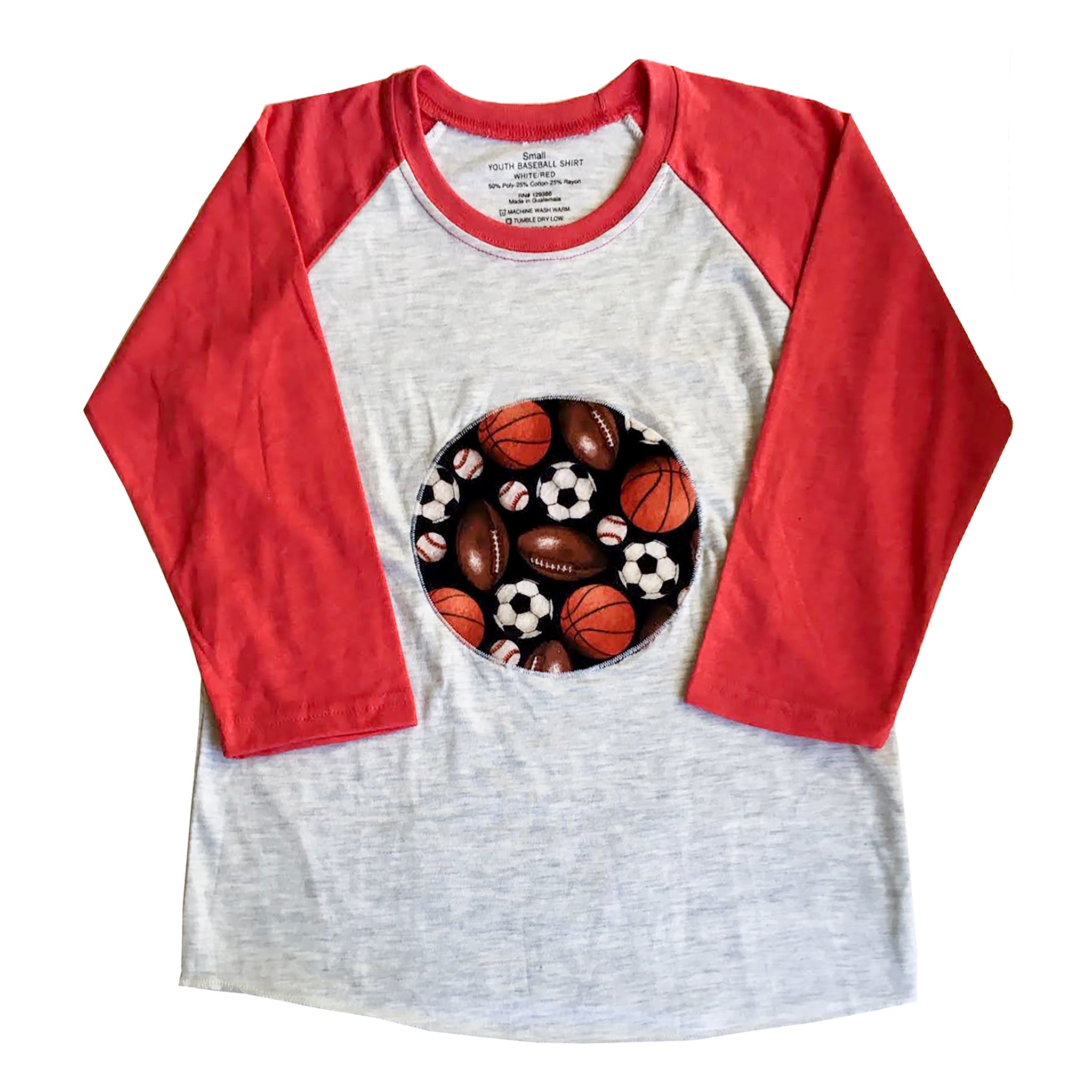 3/4 Length All Sports: T-shirt for kids. Soccer, basketball sports 