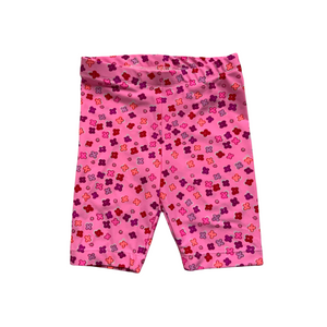 Girls Pink Floral Bike Shorts, Sizes 12m-4yrs.